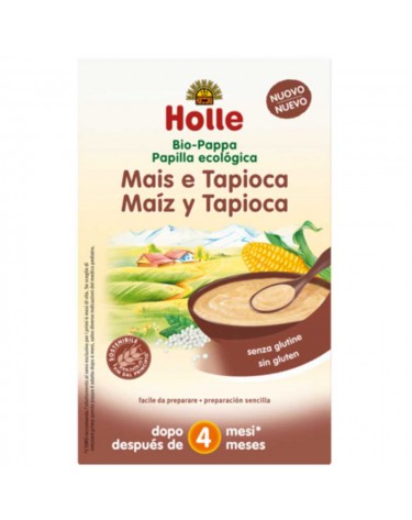 Papillas de Harina de maíz y tapioca ecológica, 250 g Holle