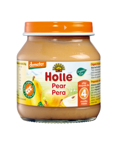 Postre de pera 100% ecológico, 125g Holle