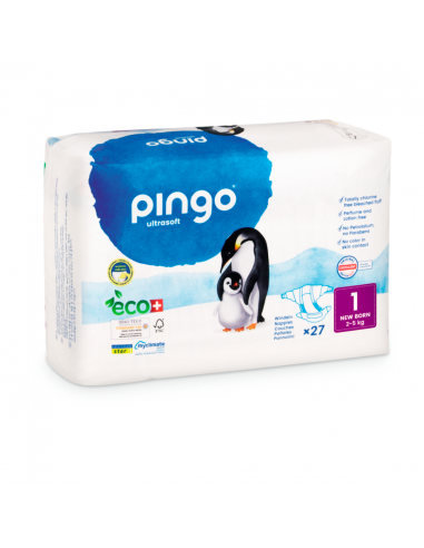 Pañales Ecológicos Pingo Talla 1 - De 2 a 5 kg