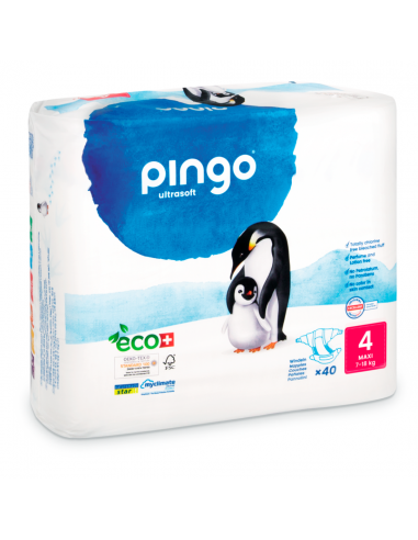 Pañales Ecológicos Pingo Talla 4 - De 7 a 18 Kg