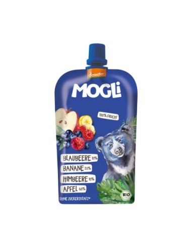 Smoothie Manzana Platano Arandano Eco 120g - Mogli