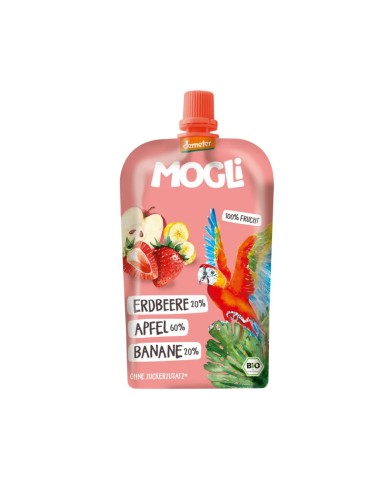 Smoothie Manzana Platano Y Fresa 100g - Mogli